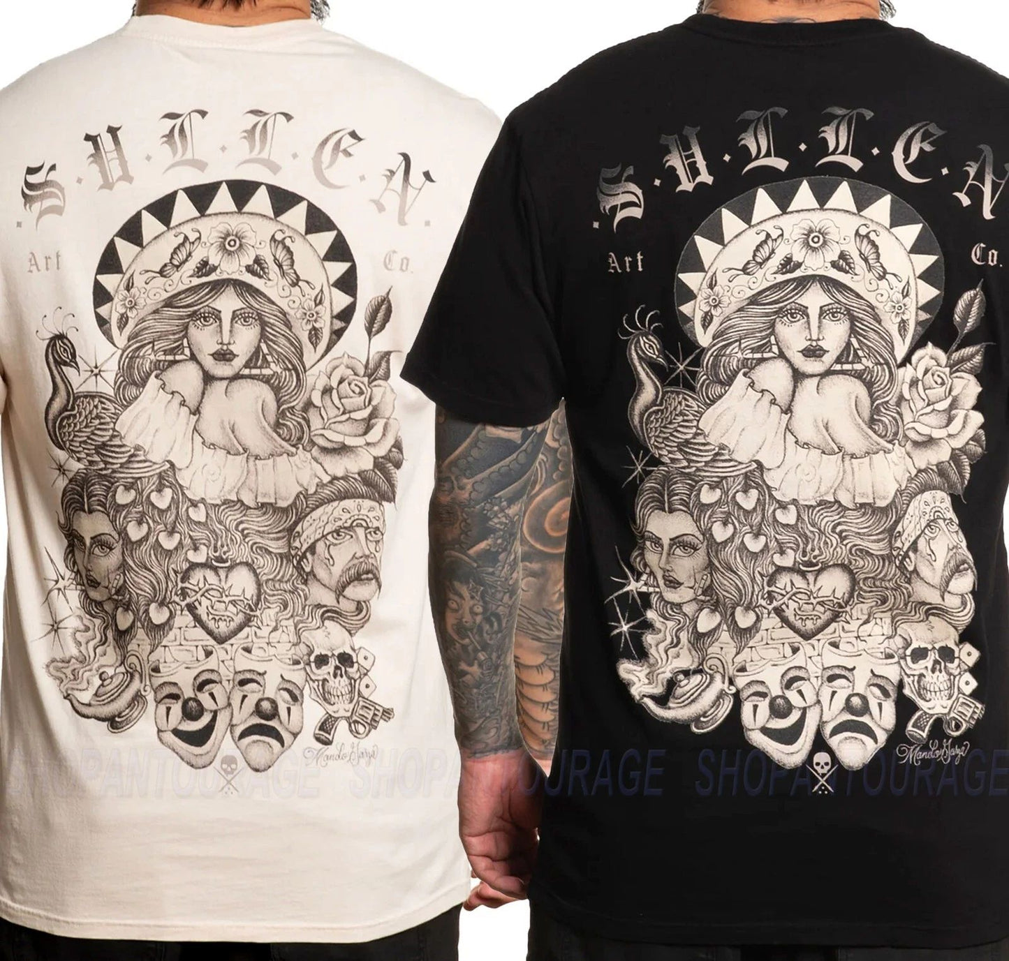 Sullen Art Collective Mando Garza Premium SCM6225 Short Sleeve T-shirt For Men