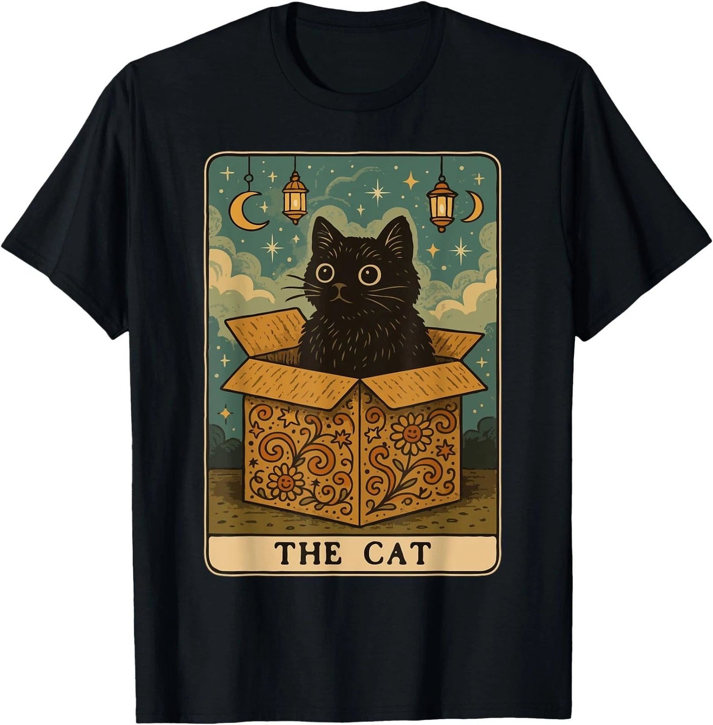 The Cat Tarot Card Cat Lover Funny Cat T-Shirt, Halloween Cat Tshirt Unisex Tees
