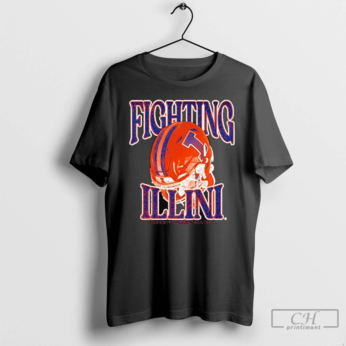 Premium Fighting Illinois Football Helmet T Shirts