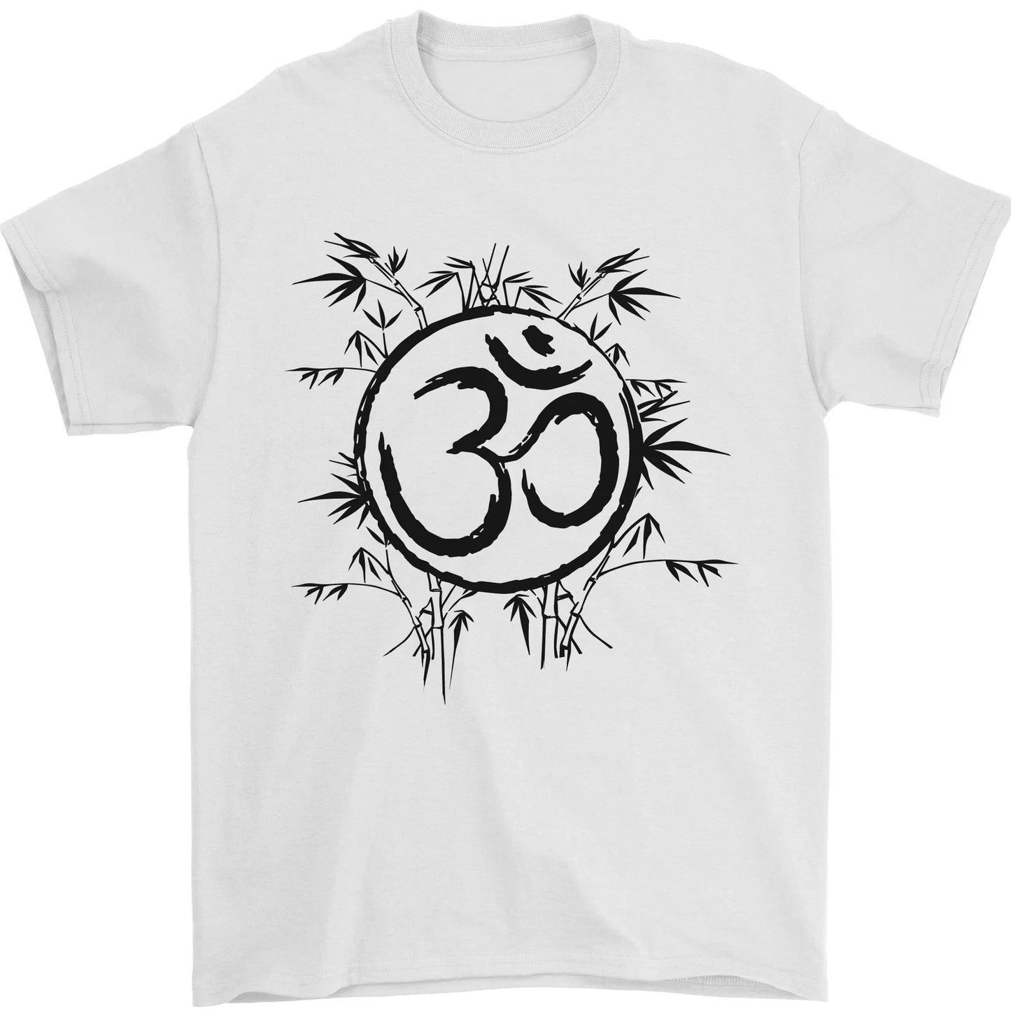 Yoga Symbol Sketch Meditation Mens T-Shirt 100% Cotton