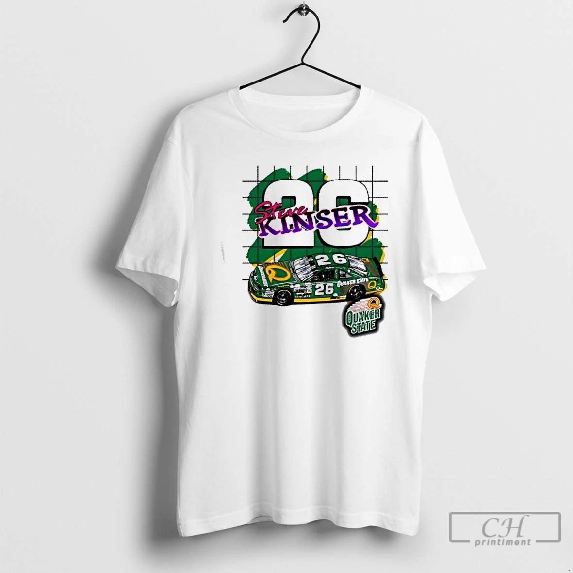 Classic Steve Kinser Quaker State Retro Nascar T Shirts