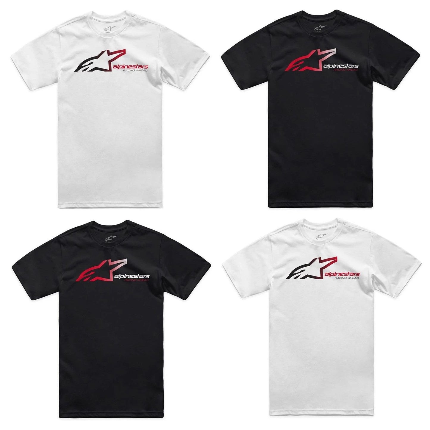 Alpinestars SPS CSF Motorcycle Tee Regular Fit Men's T-Shirt Black White