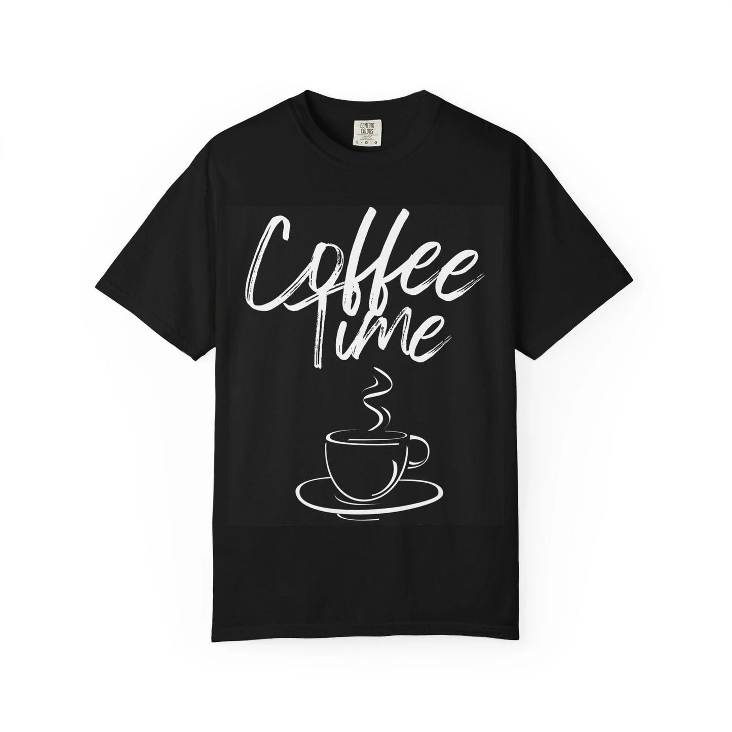 Coffee Time T‑Shirt - Comfort Colors — Casual Graphic Tee with Cup Illustration