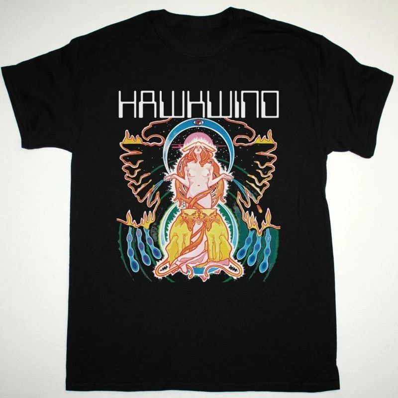 HAWKWIND Band HAWKWIND SPACE RITUAL NEW BLACK Shirt Unisex S-5XL 1K1185