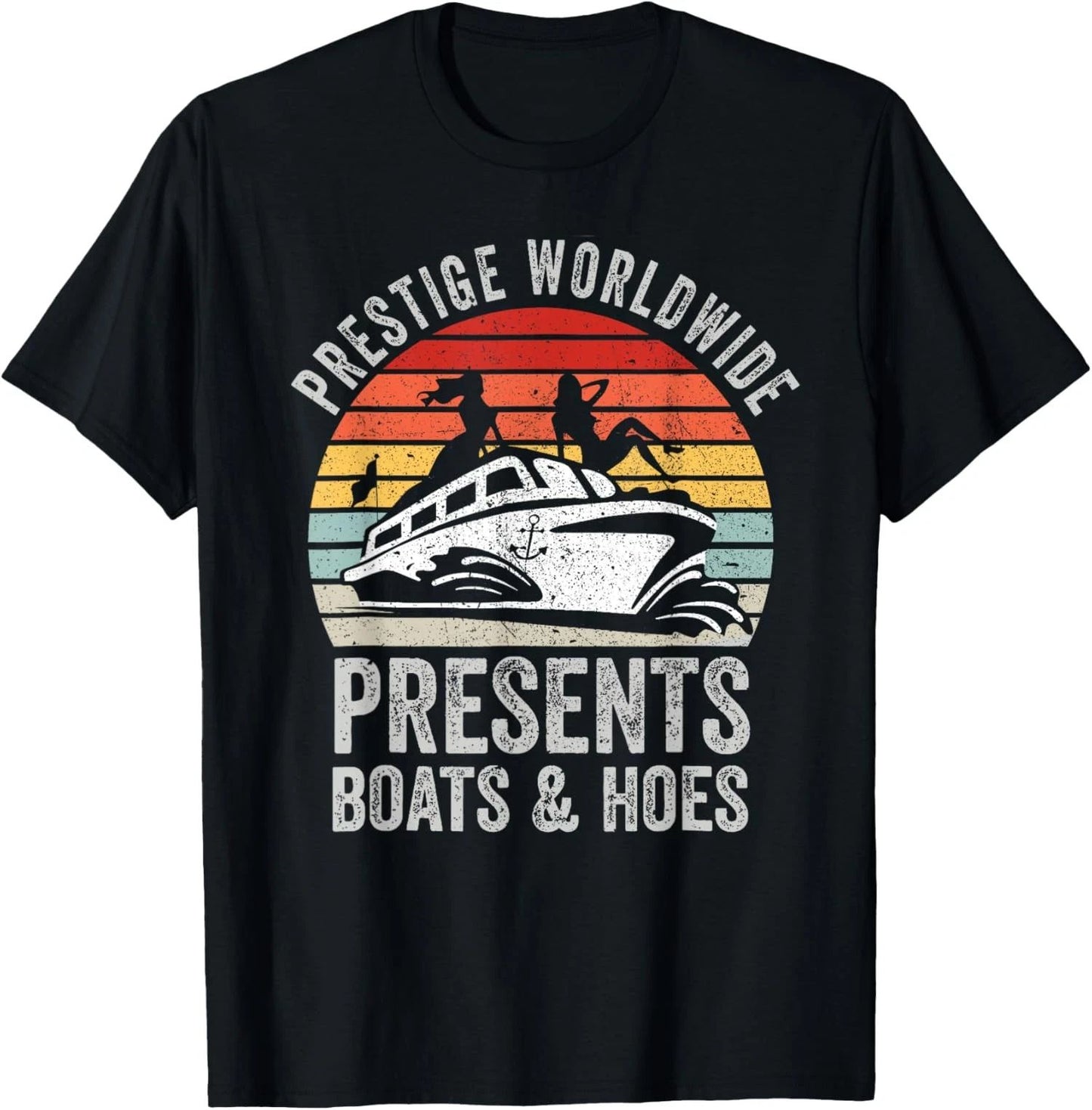 Prestige Worldwide Boats and Hoes Party Graphic Unisex T-Shirt