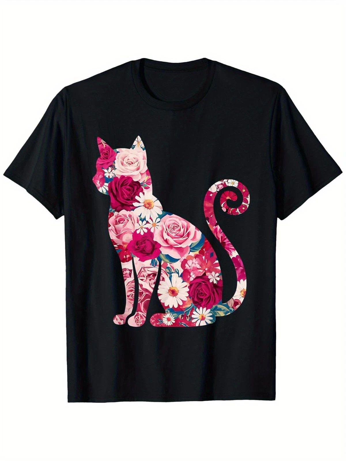 Happy Meowentine's Day Funny Girls Cat Lover Valentines Day T-Shirt,Loose Style