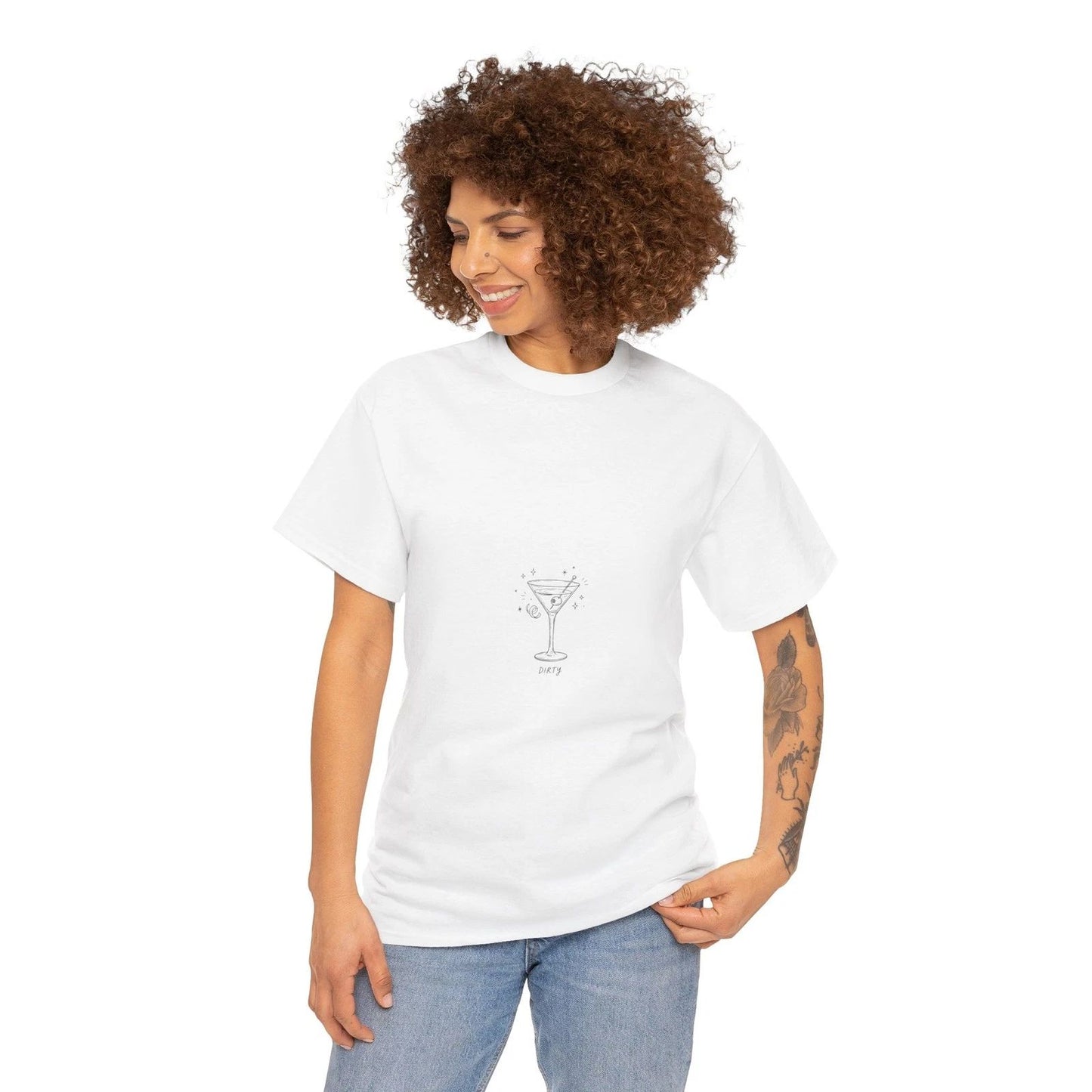 Dirty Martini Tee | Cocktail Graphic Shirt | Gildan 5000