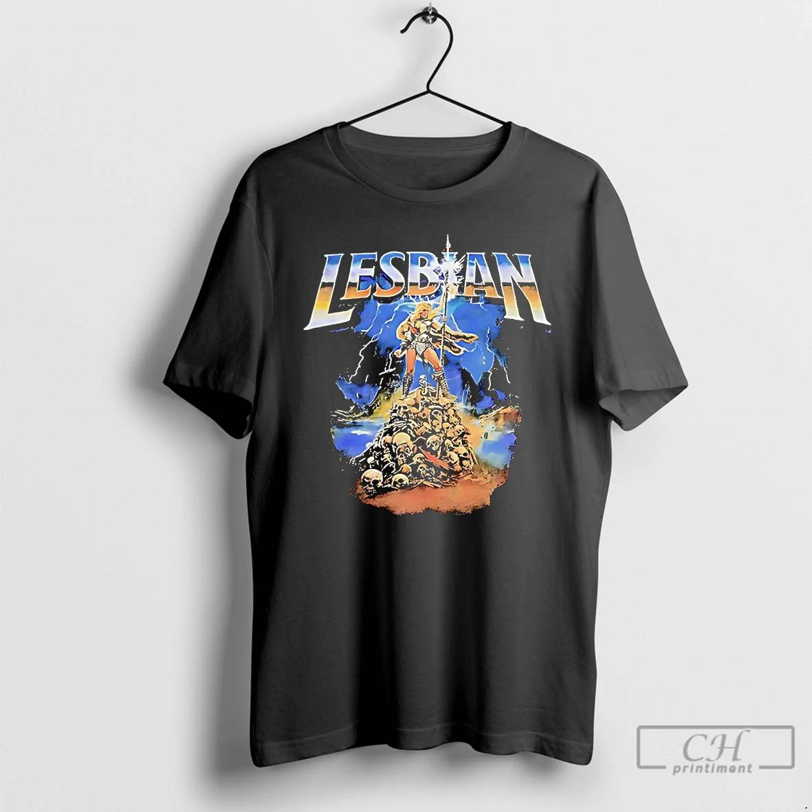 Classic Lesbian Warrior Princess Dark Fantasy Lgbt T Shirts
