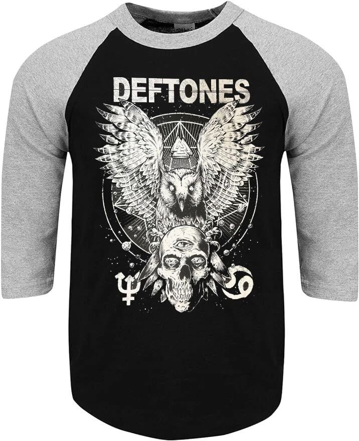 DEFTONES DIAMOND EYES PUNK ROCK SHIRT RAGLAN 3/4 SLEEVE (Multiple Variations)