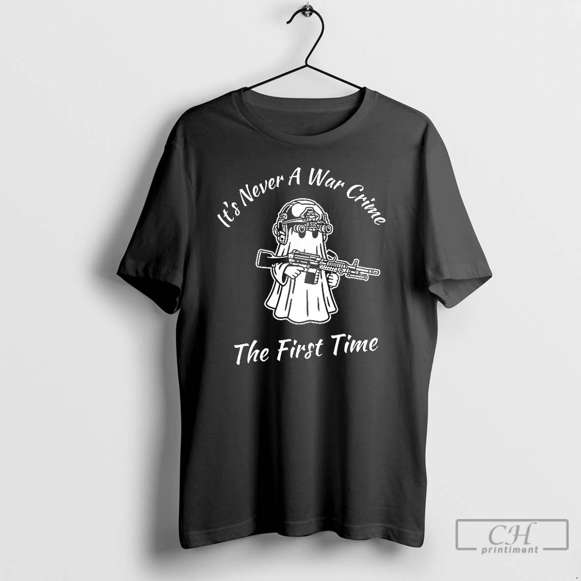 Premium Ghost Its Never A Crime The First Time Halloween T Shirts