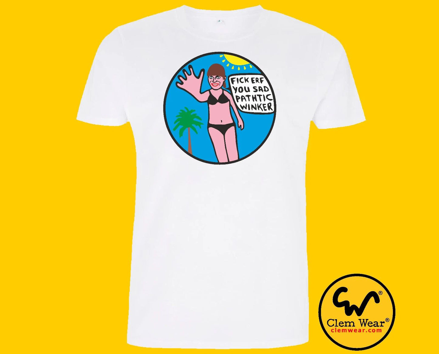 Rik Mayall Bottom tshirt tee t-shirt FICK ERF art funny comedy carbon neutral