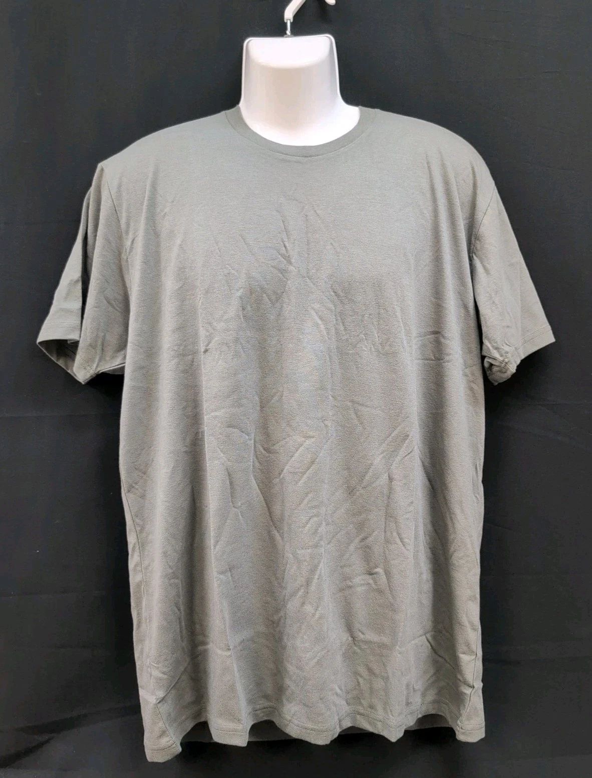 Fresh Clean Threads Crew Neck Everyday Wear Men's Plain T Shirt XL Sandstone