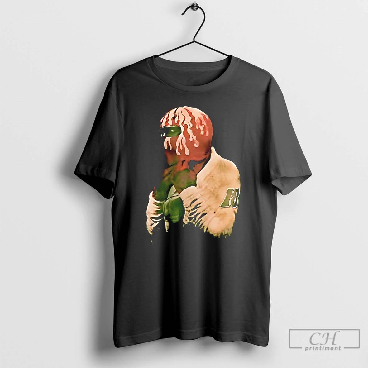 Classic Atlanta Hawks Zaccharie Risacher Wearing Mil Mascaras Vintage T Shirts