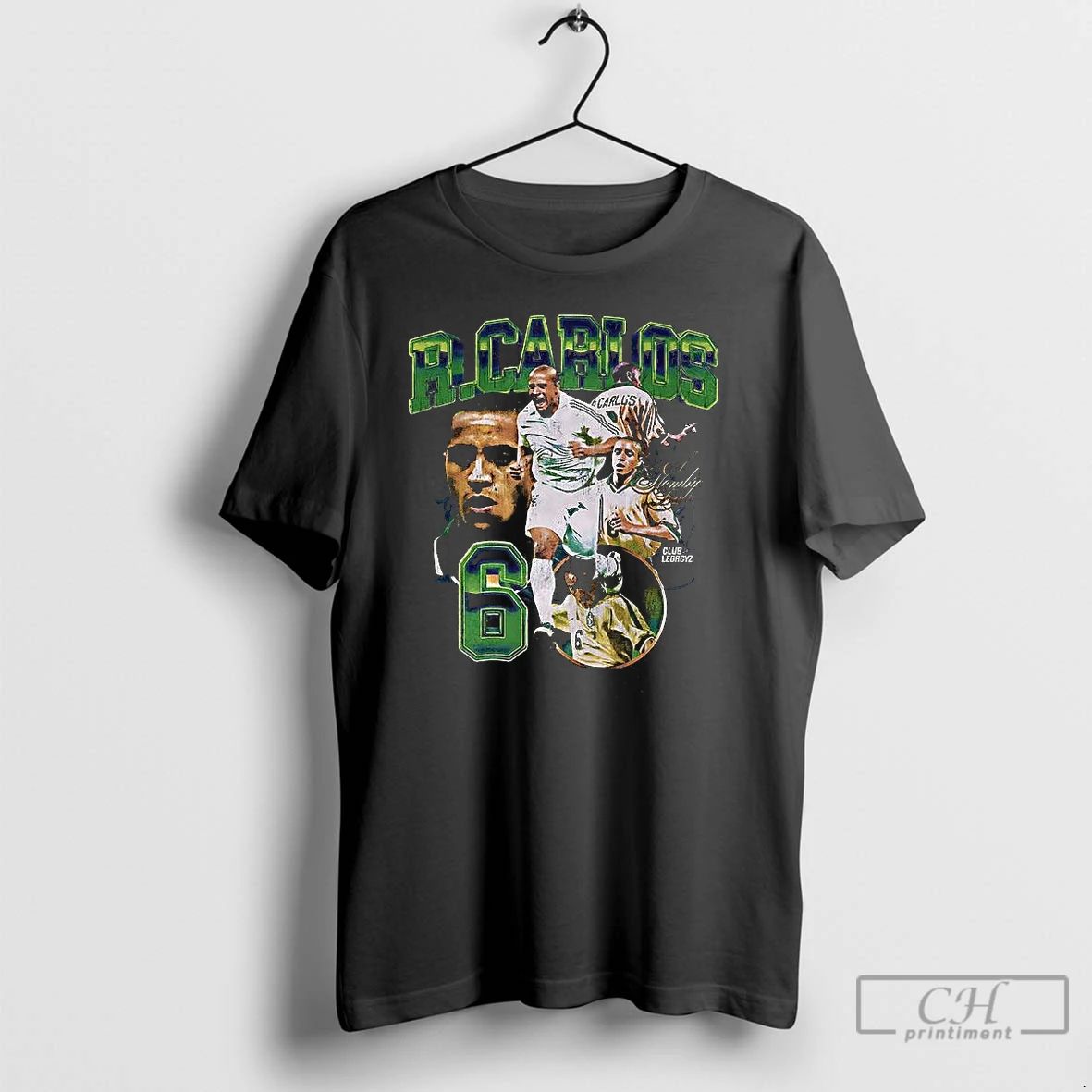 Classic Roberto Carlos Number 6 Graphic Vintage T Shirts