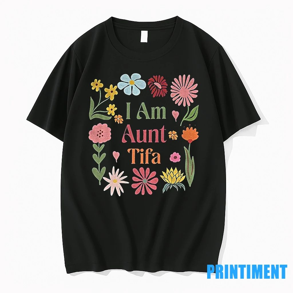 I Am Aunt Tifa Anti Trump Floral Vintage Tshirts Sweater