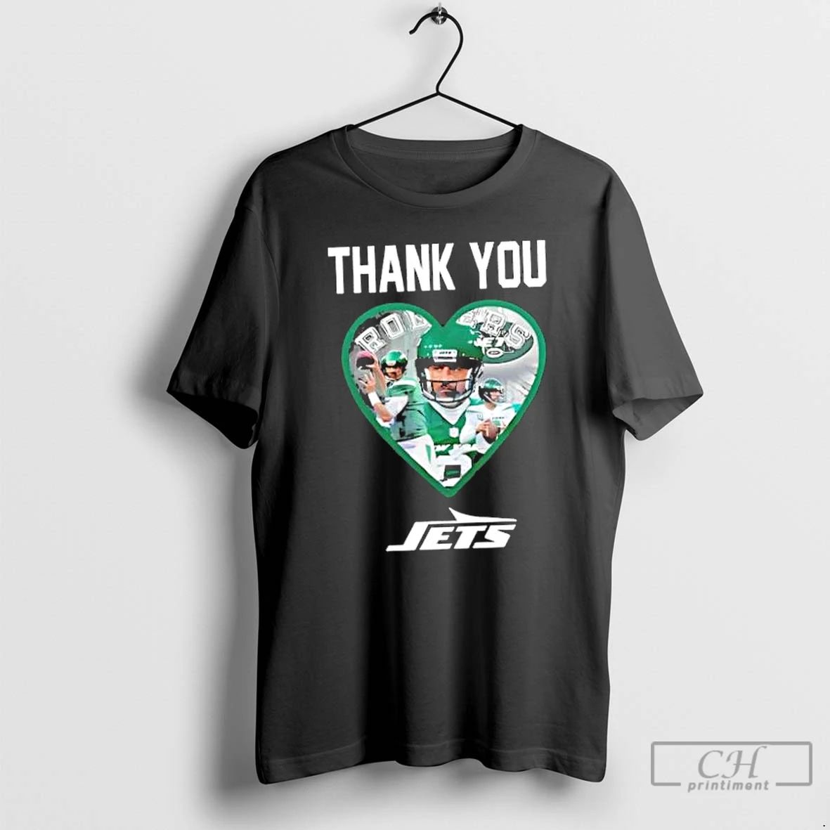 Classic New York Jets Thank You Aaron Rodgers 2 Sided T Shirts