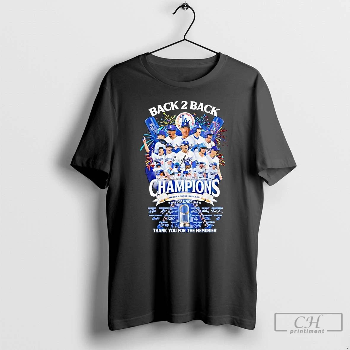 Classic Los Angeles Dodgers Back 2 Back World Series Champions Thank You For The Memories