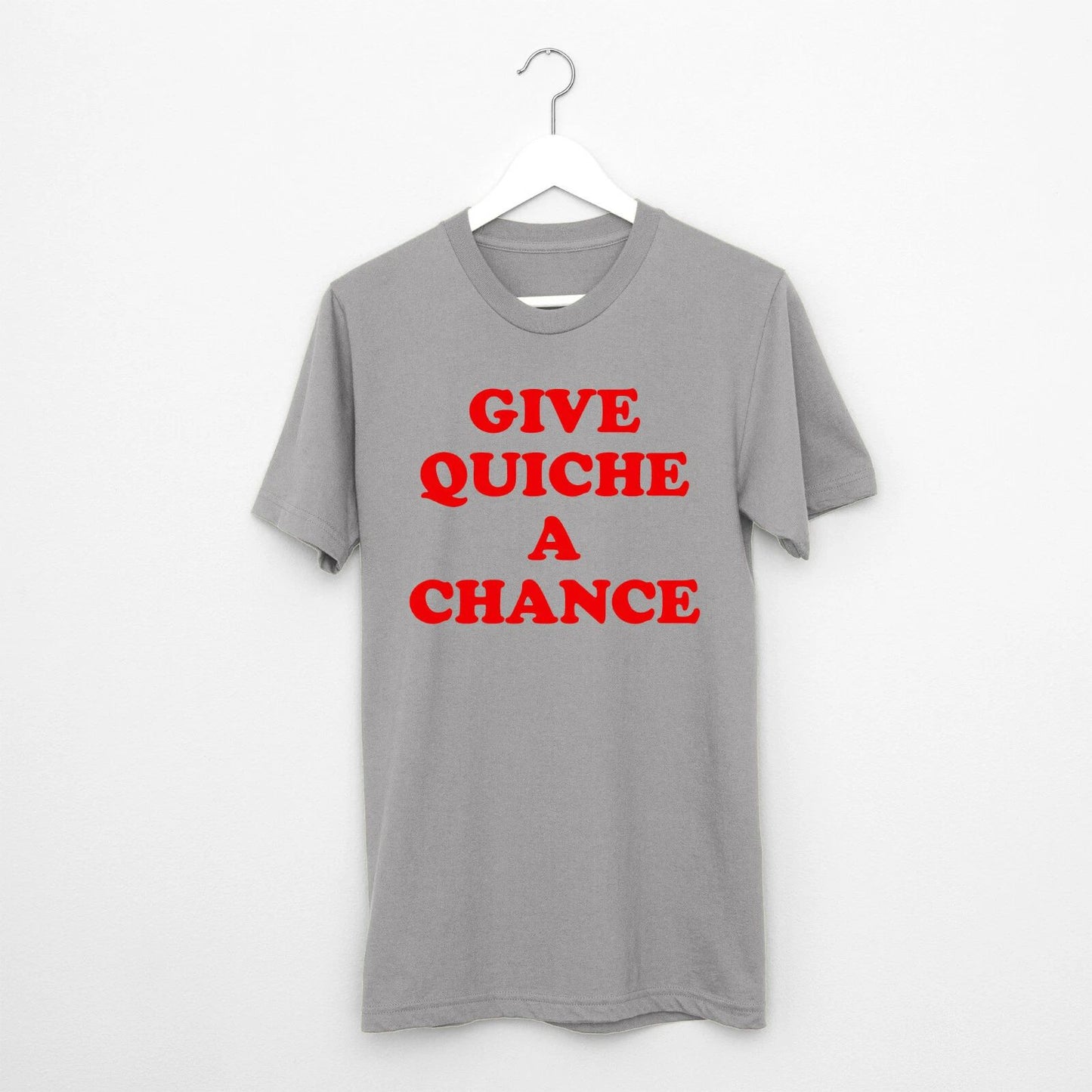 Give Quiche a Chance t-shirt funny tee Red Dwarf sci fi Rimmer present gift