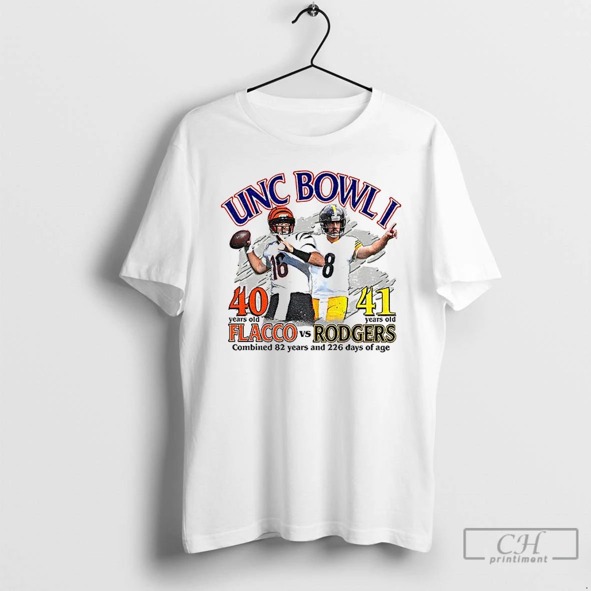 Classic Unc Bowl I Joe Flacco 40 Vs Aaron Rodgers 41 Combined 82 Years And