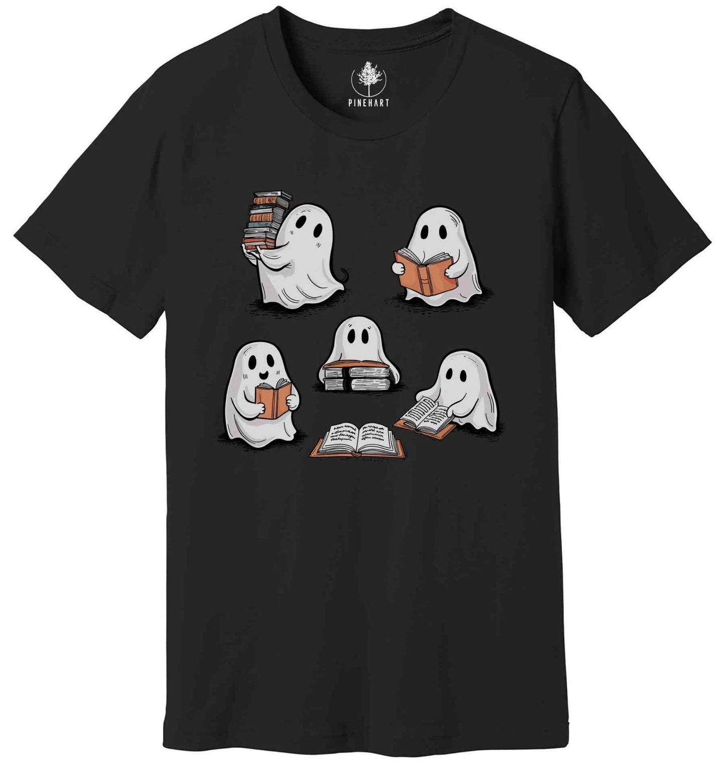 Ghost Reading Shirt, Cute Librarian Shirt, Teacher Halloween Shirt