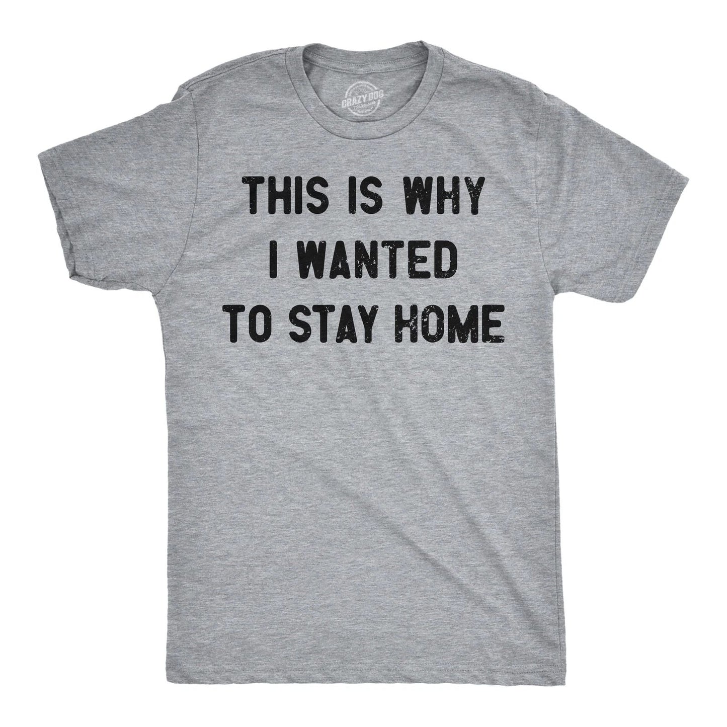 Mens Funny T Shirts This Is Why I Wanted to Stay Home Sarcastic Introvert Tee