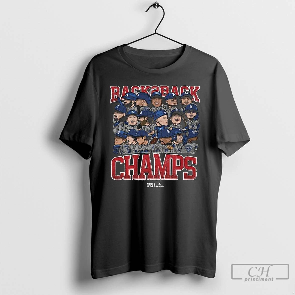 Classic Los Angeles D Baseball Back 2 Back Champs 2025 Long Sleve T Shirts