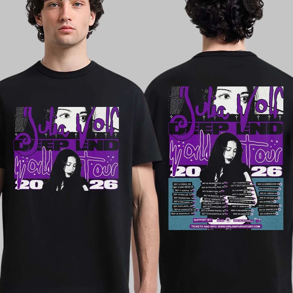 Julia Wolf Deep End World Tour 2026 North America UK And EU Schedule T-Shirt