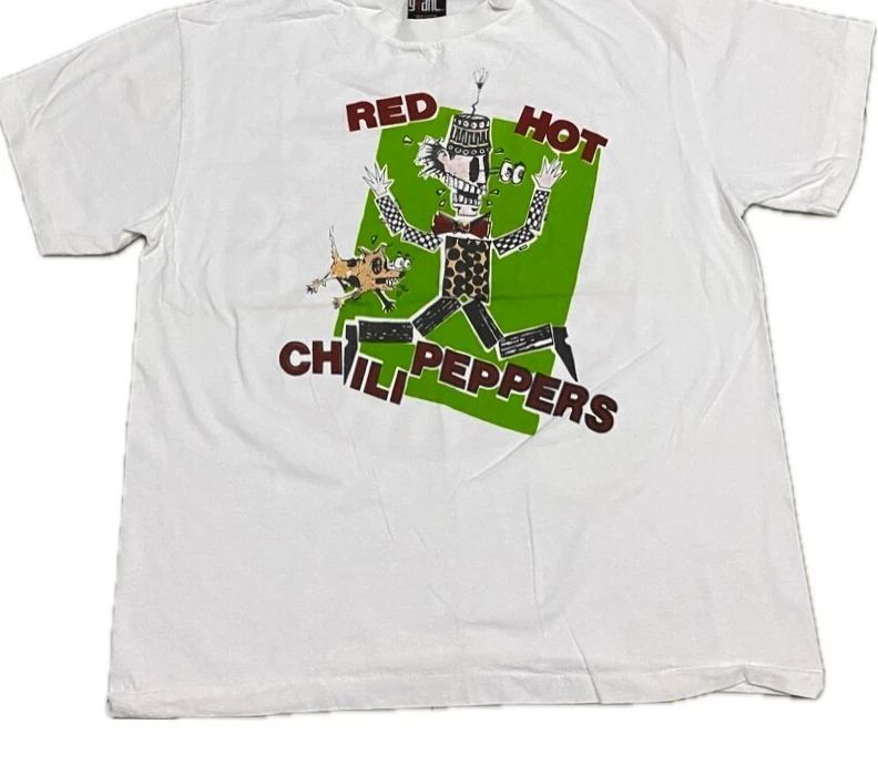 Vintage RED HOT CHILI PEPPERS XL Tour Concert Giant Single STT-shirT