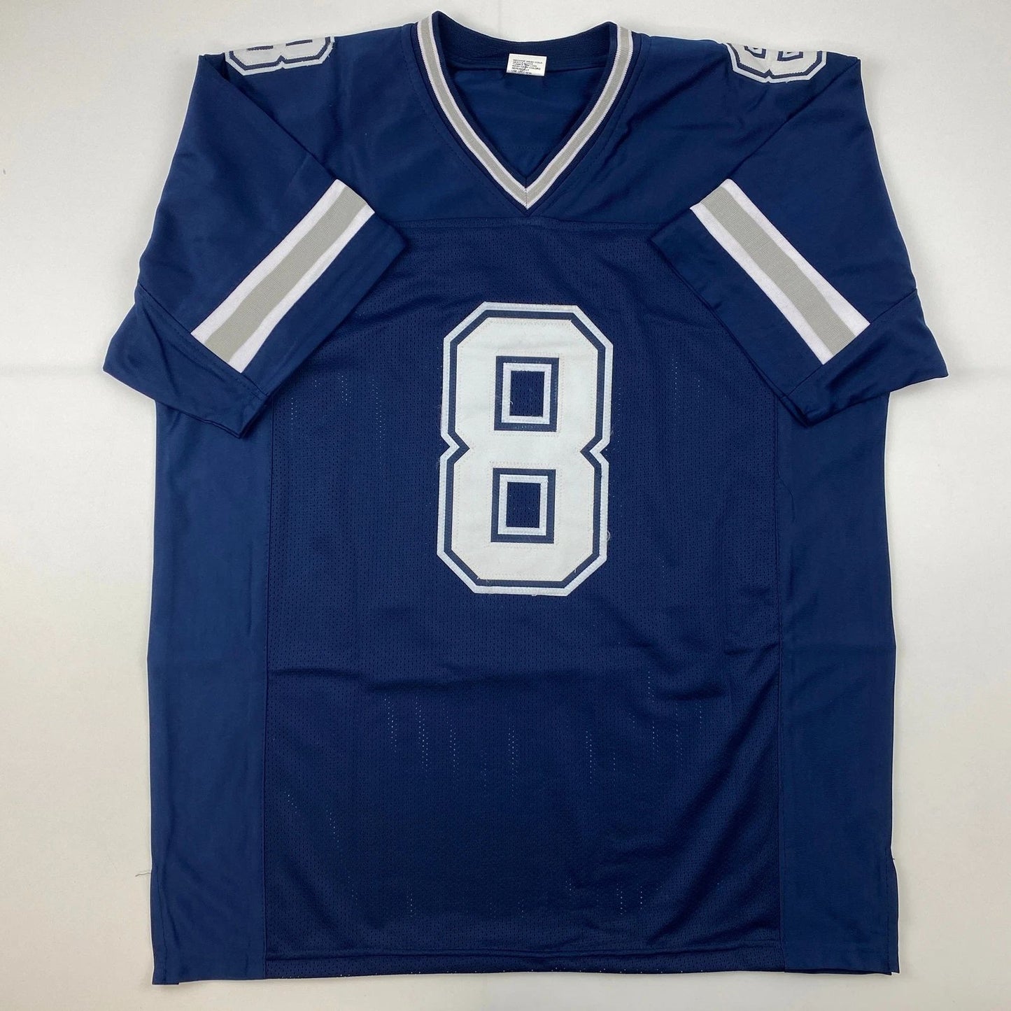 Troy Aikman Dallas Blue Reprint Laser Jersey