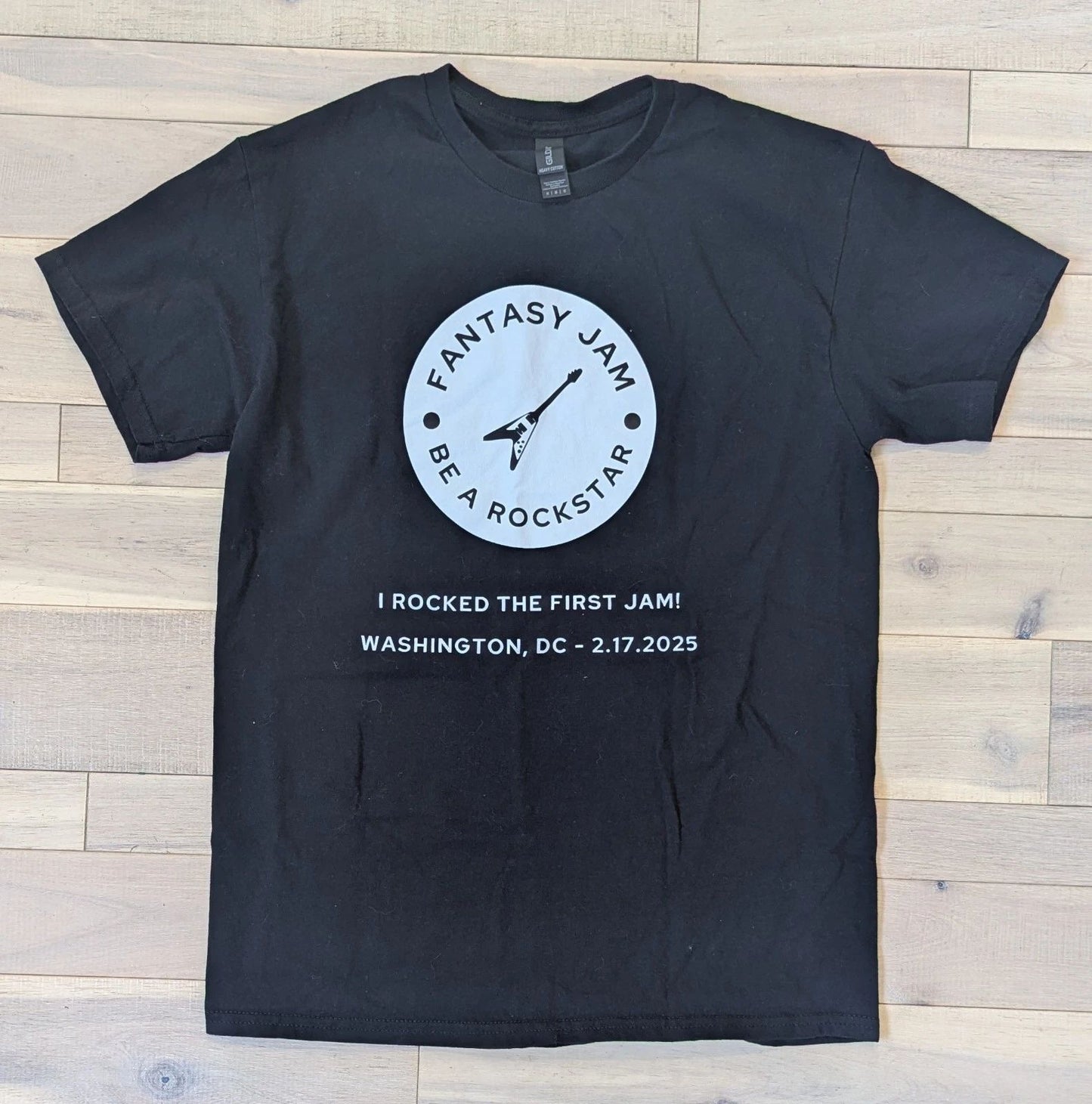 Be A Rockstar - Washington DC - The First Fantasy Jam! T-shirt Black Medium 2025