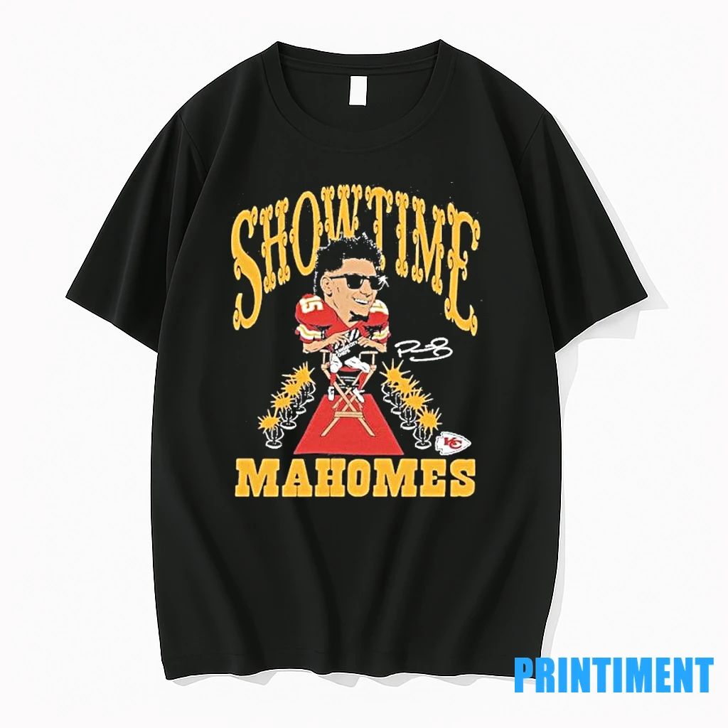 Patrick Mahomes Kansas City Chiefs Showtime Caricature Player Tshirts Sweater