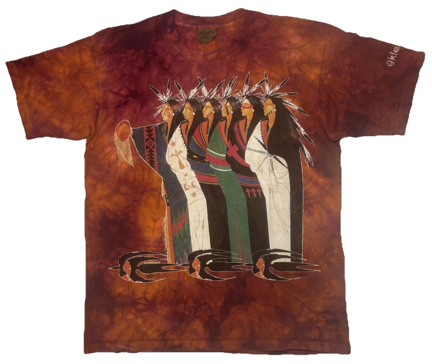 Vintage The Mountain Native American Osage Indigenous Clan Seekers T Shirt XL