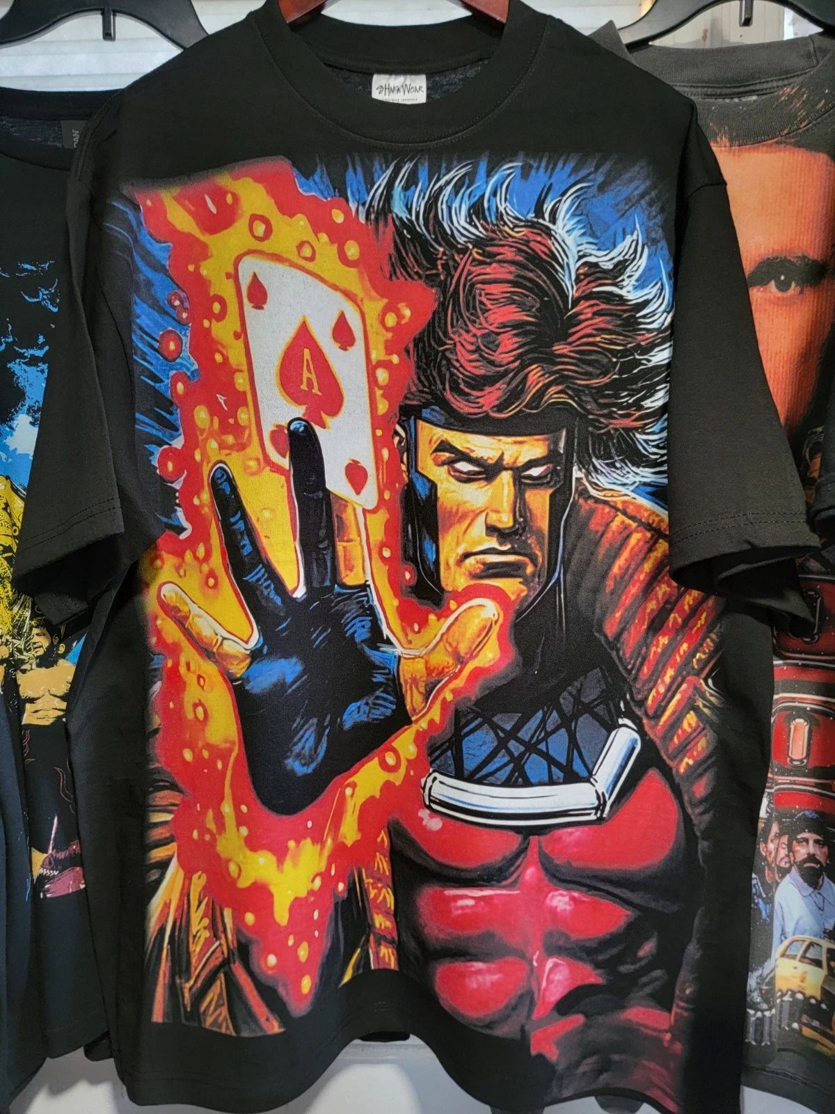 GAMBIT MODERN ON A SHAKA HEAVYWEIGHT GARMET DYED T SHIRT "MODERN"