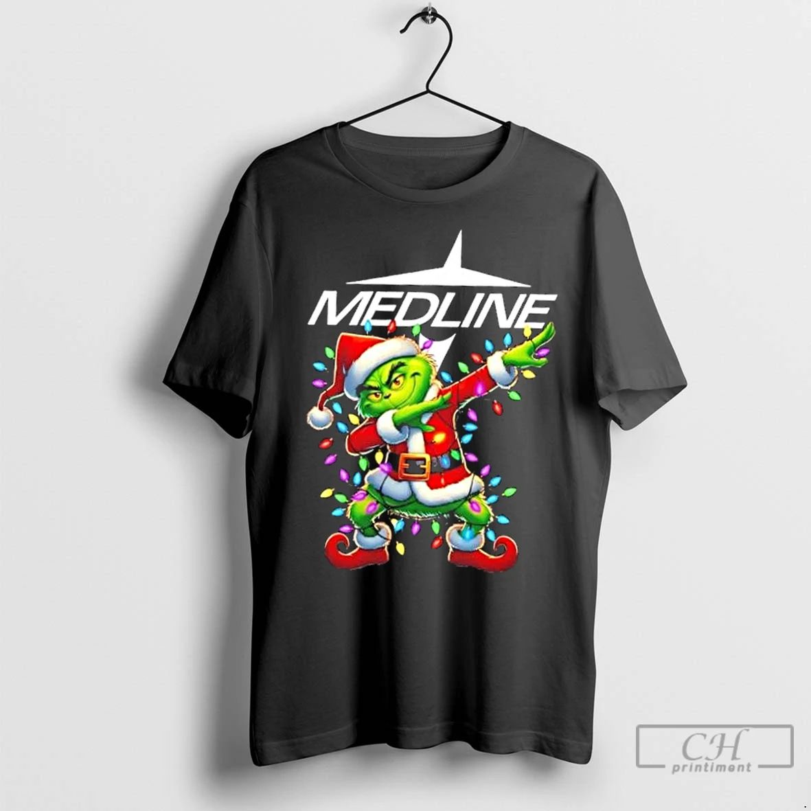 Classic Medline Grinch Dabbing Merry Christmas