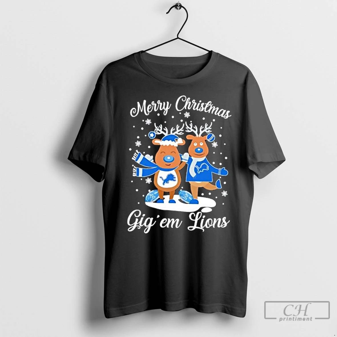 Premium Merry Christmas Gig Em Detroit Lions