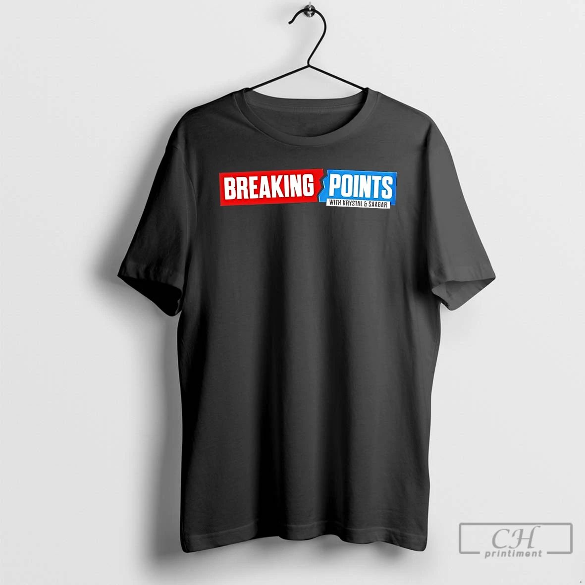 Classic Breaking Points With Krystal And Saagar Logo T Shirts