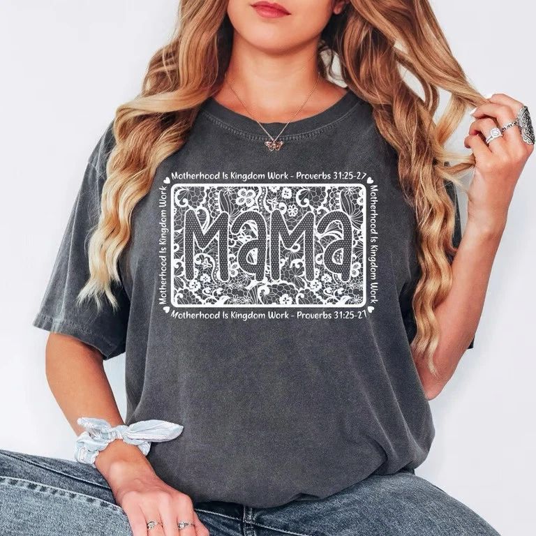 Mama Christian Shirt, Motherhood Is Kingdom Work Shirt, Proverbs 31 Shirt, Reli
