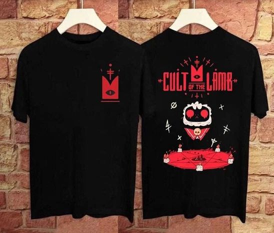 Cult of The Lamb Unisex T-shirt, Hot Game Steam cult T Shirt 2 Sided