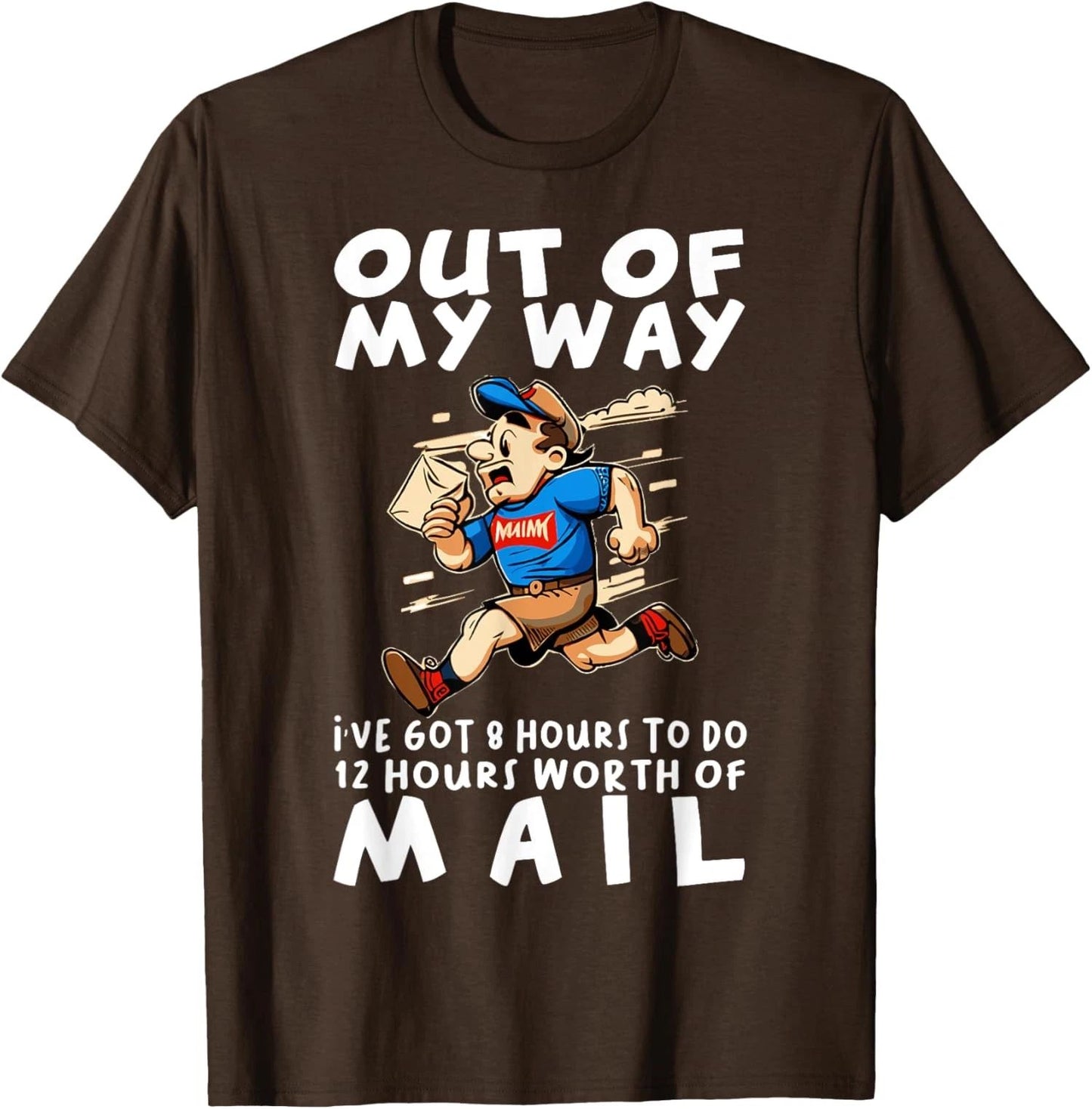 Postal Worker Funny Delivery Mailman Run Cute Present Unisex T-Shirt