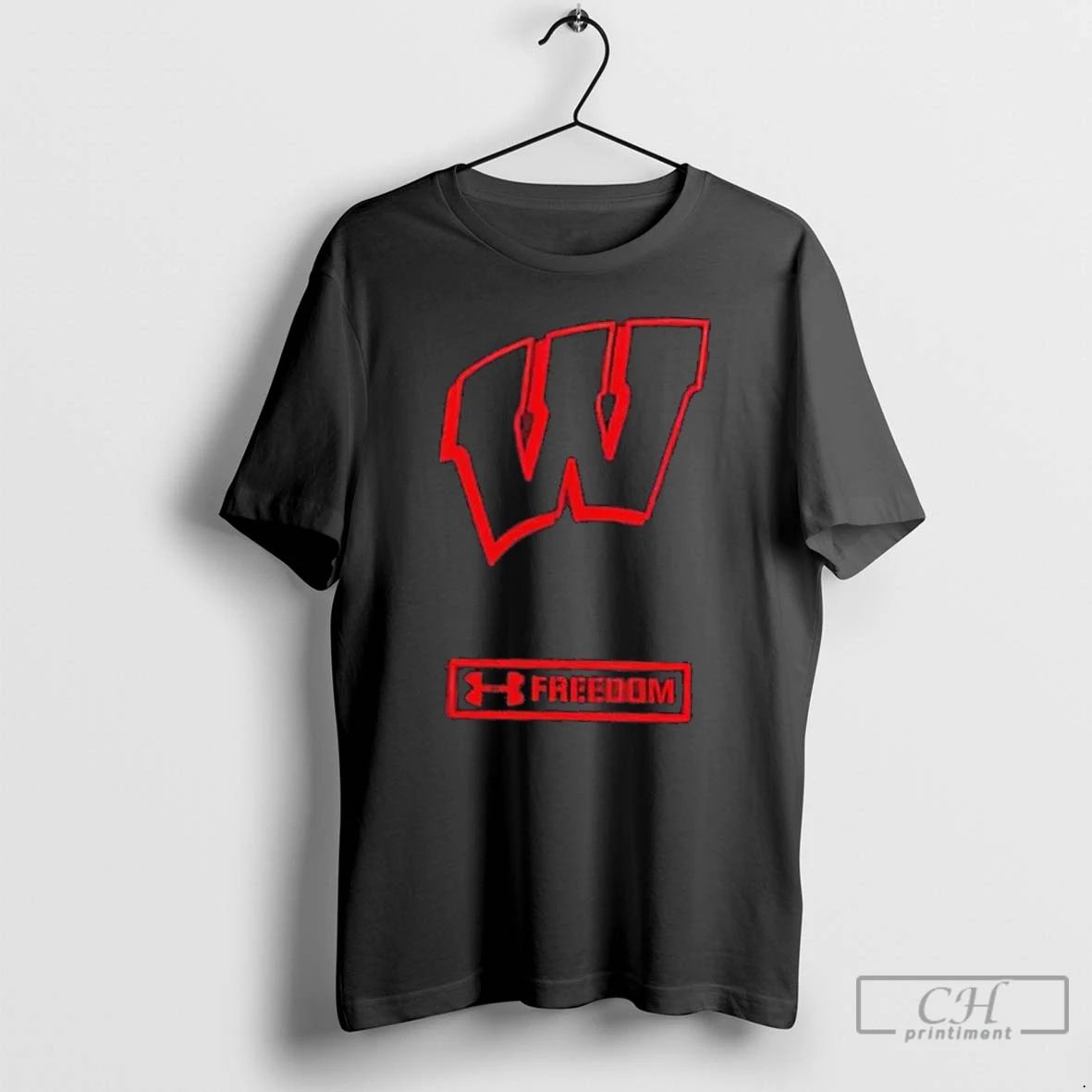 Premium Wisconsin Badgers Freedom United In Service 2 Sided T Shirts