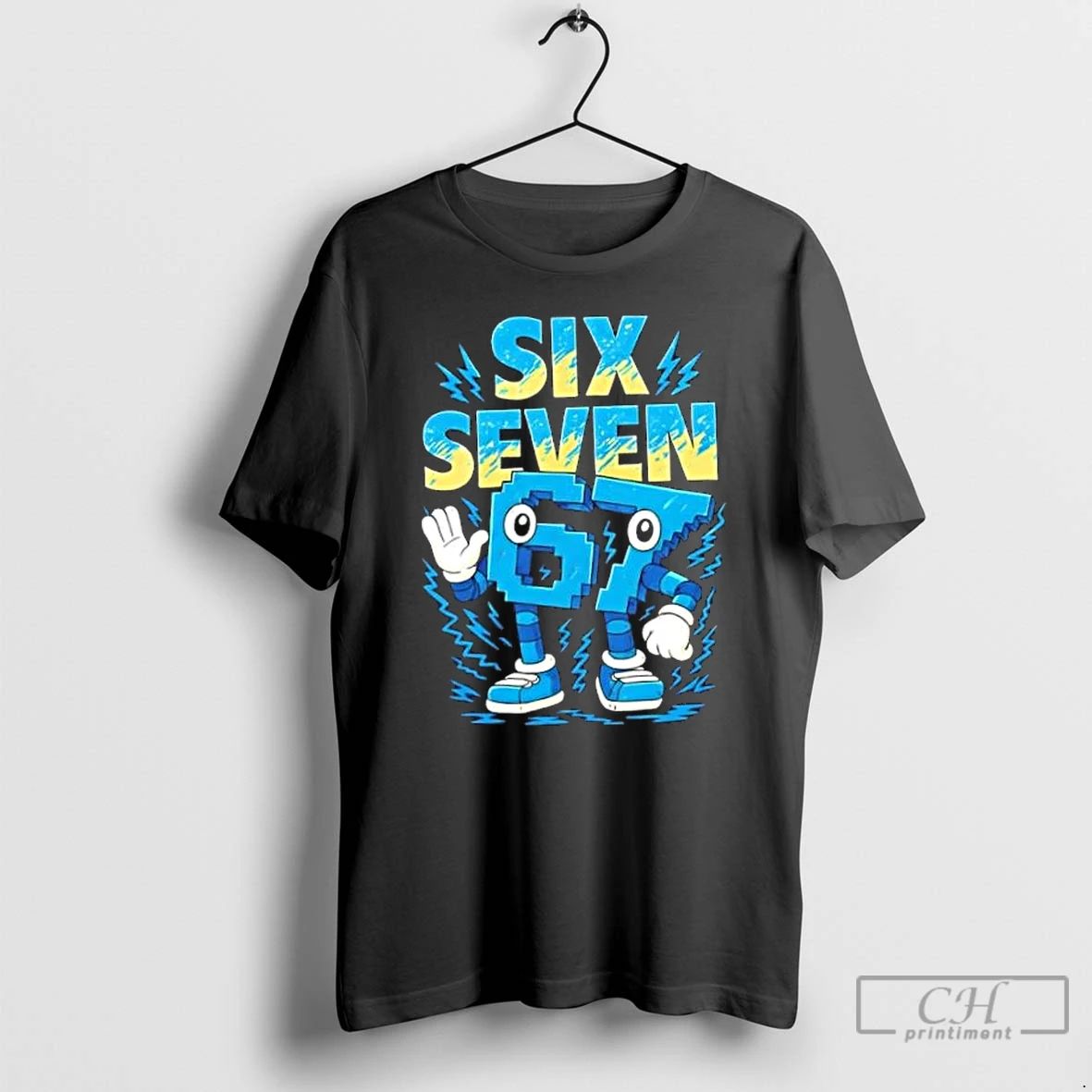 Classic 67 Meme Six Seven 6 7 Italian Brainrot T Shirts