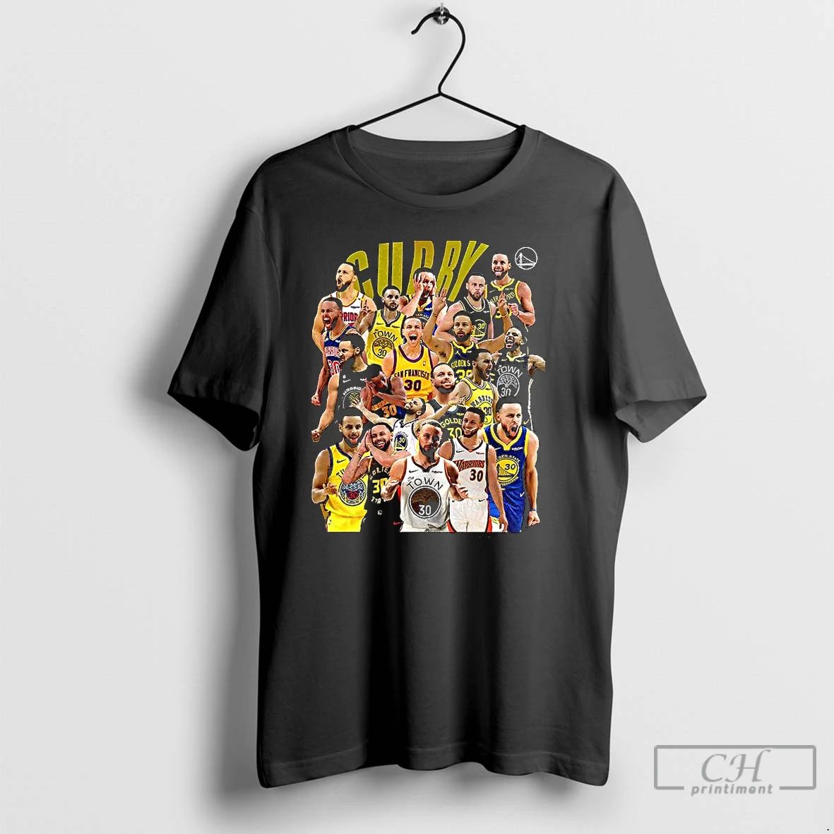 Classic Stephen Curry Golden State Warriors Nba 17 Seasons In Warriors T Shirts