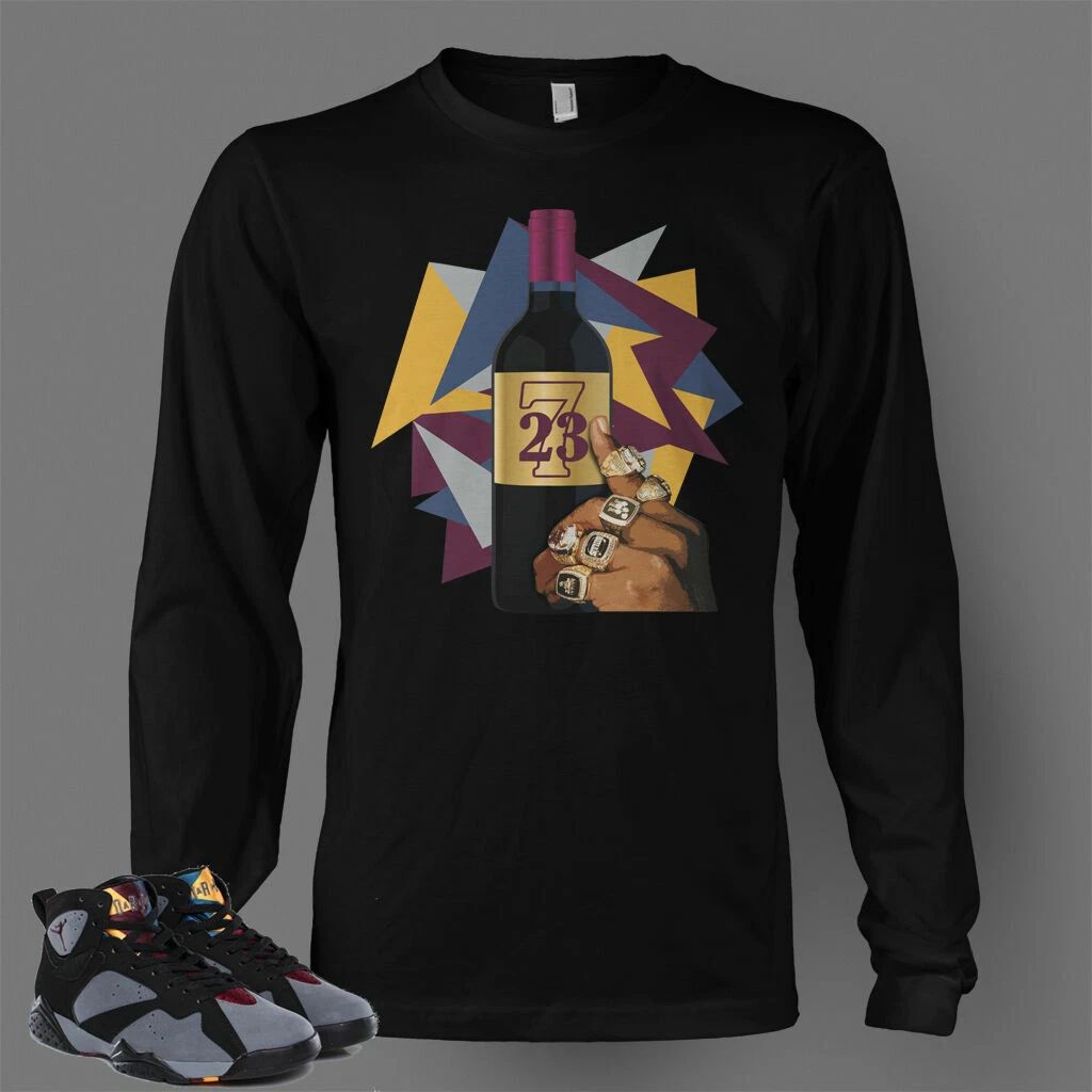 23 Graphic Sneaker Sport Hip Tee Shirt to Match J7 RETRO BORDEAUX Big Tall Sm T