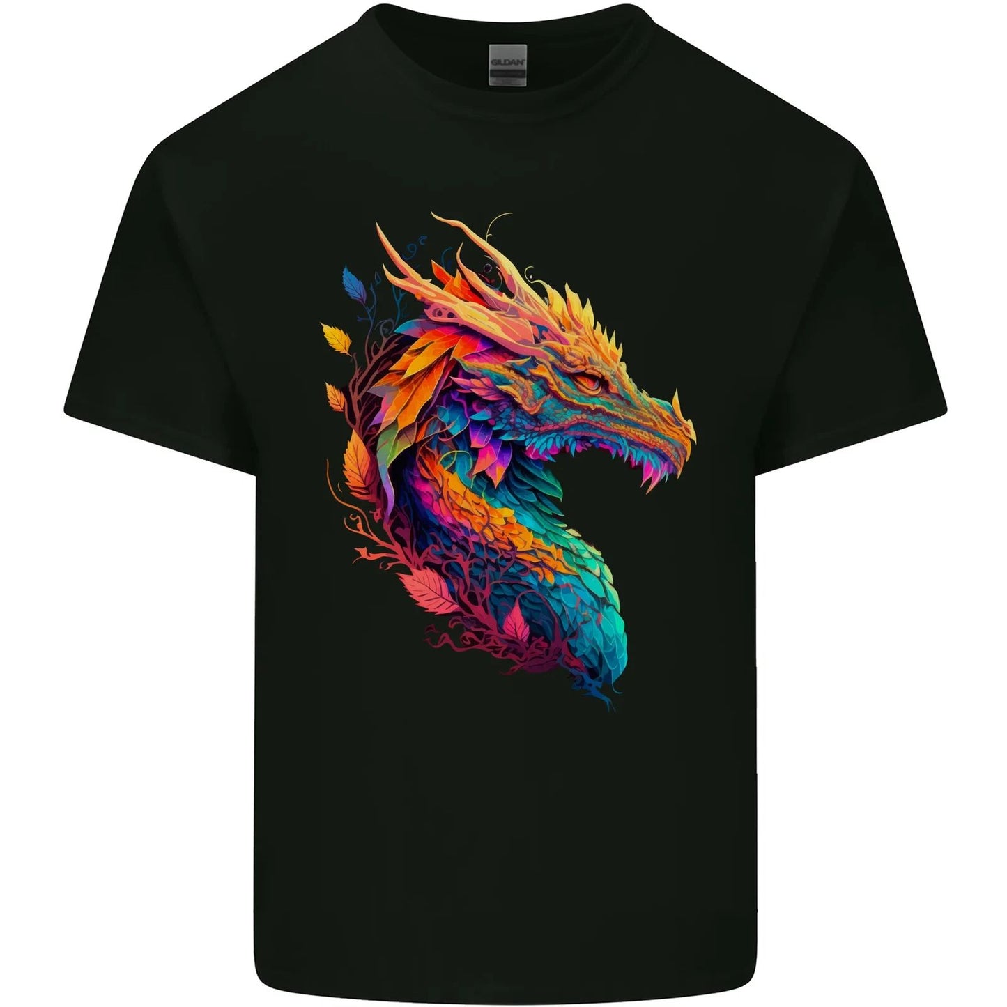A Fantasy Dragon Mens Cotton T-Shirt Tee Top