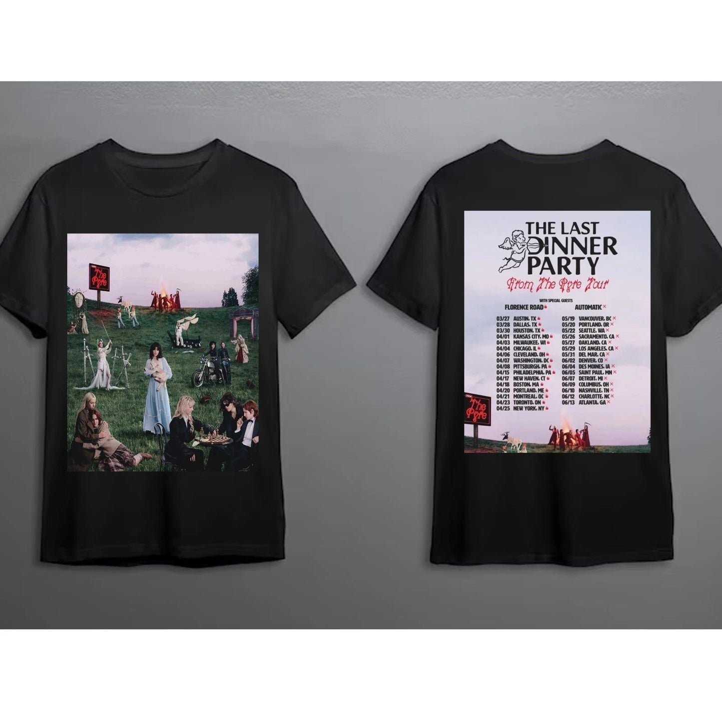 The Last Dinner Party announce 2026 North America Tour Shirt