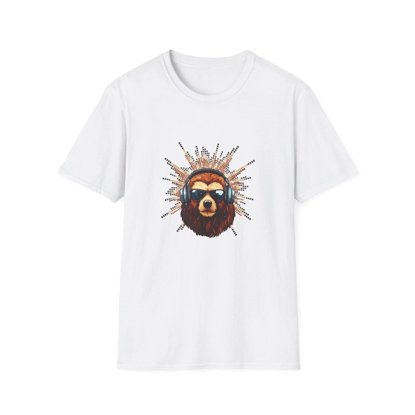 Sunglass Bear Head T-Shirt | Retro animal Graphic Tee | Personalized gift