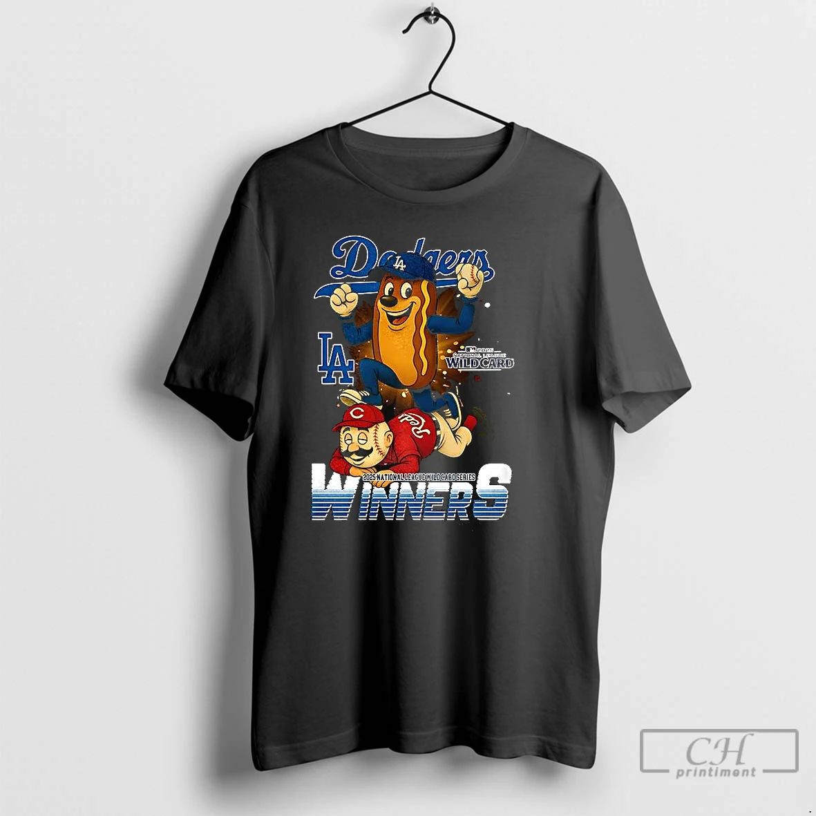 Classic Los Angeles Dodgers Stomp Cincinnati Reds Wildcard Nlds 2025 Mascot T Shirts