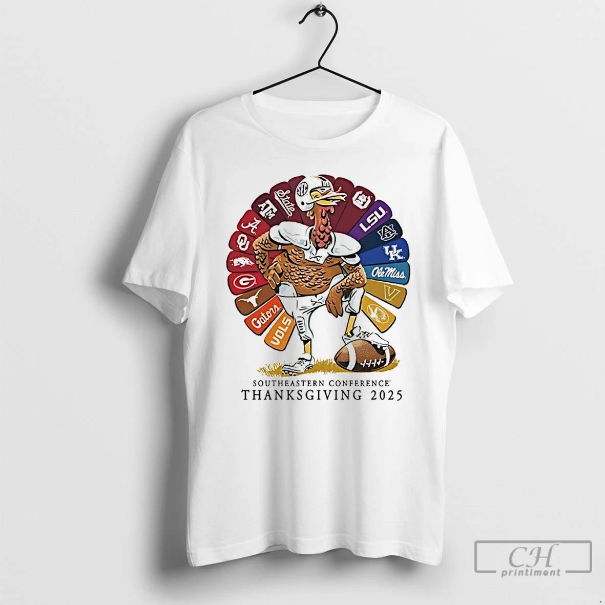 Premium Southeastern Conference 2025 Sec Thanksgiving Turkey All Teams T Shirts