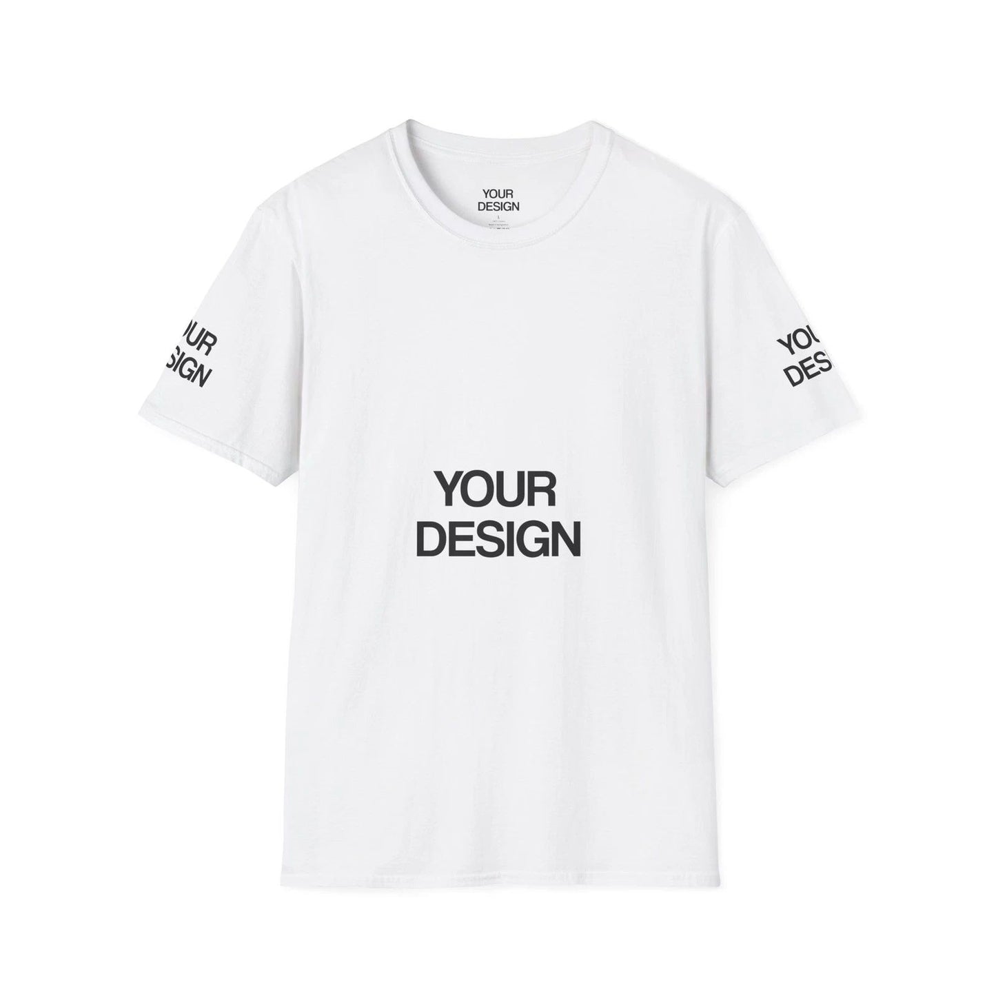 Custom Graphic T-Shirt | Plain White Mockup Tee