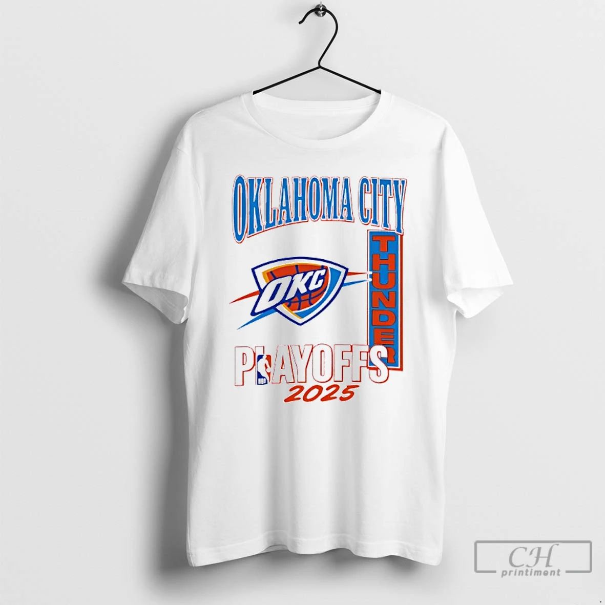 Classic Oklahoma City Thunder Playoffs 2025 Logo T Shirts